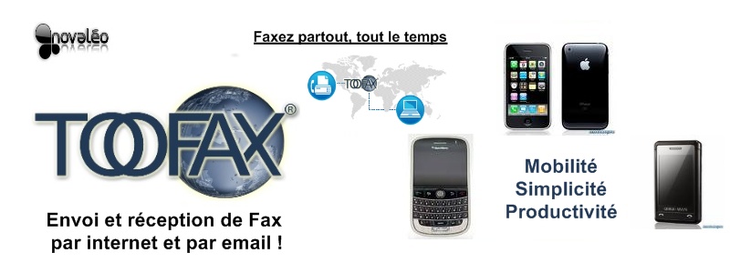 Fax Internet et Fax Mail TooFAX France